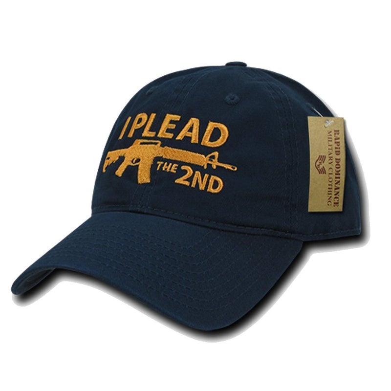 Relaxed Graphic Cap, I Plead 2nd, Navy